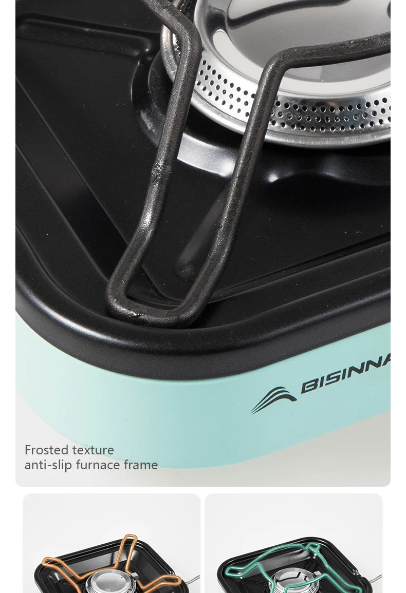 BISINNA Camping Gas Stove Portable High Firepower Split Cassette Furnace Outdoor Gas Burner for BBQ Picnic