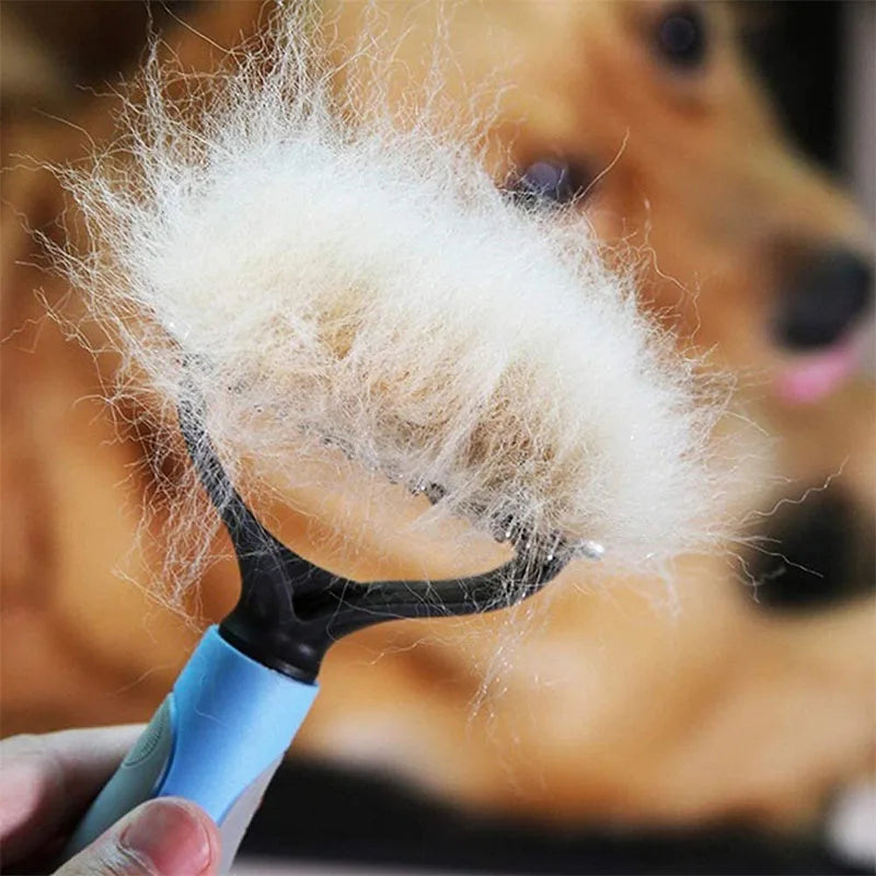 Pet Hair Removal Comb Cat Dog Brush Pet Hair Grooming Tool Puppy Hair Shedding Combs Pet Fur Trimming Dematting Deshedding Brush