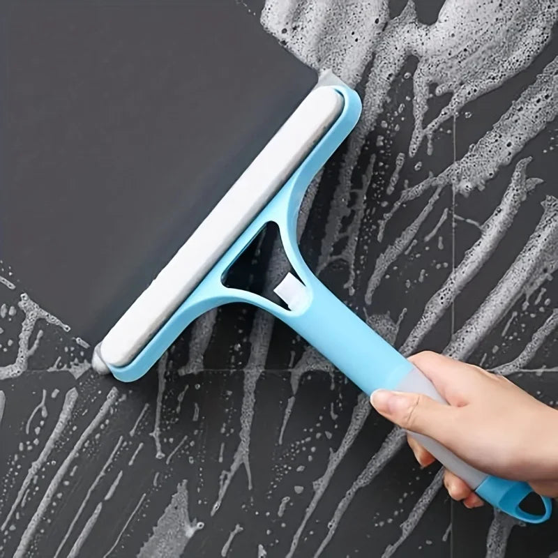 Multifunctional Glass Wiper with Watering Can - Perfect for Cleaning Mirrors, Windows, and Cars - Includes Bathroom Accessories