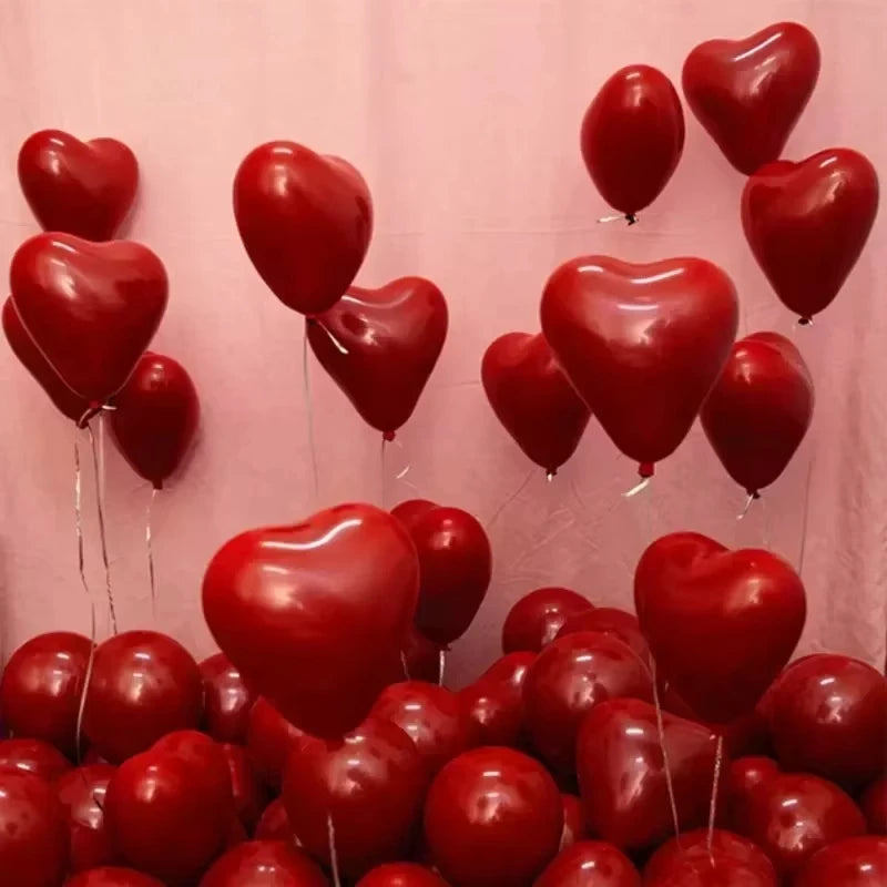 10/50/100Pcs Wedding Decoration Love Balloons Valentine's Day Romantic Proposal Christmas DIY Birthday Party Ornament Balloons