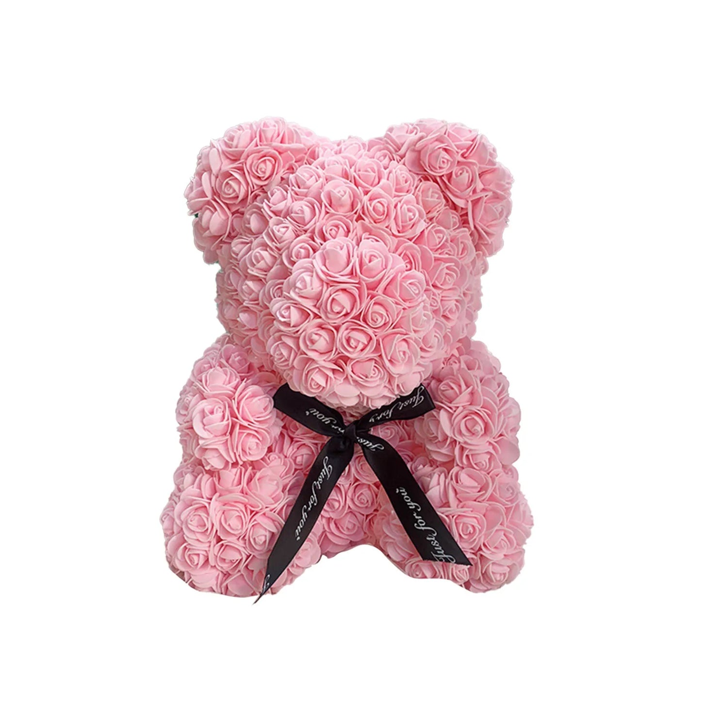 Rose Bear NEW Valentines Day Gifts 25cm Flower Bears Artificial Floral Decorations Mother' DAY Gift For Girlfriend Festival And