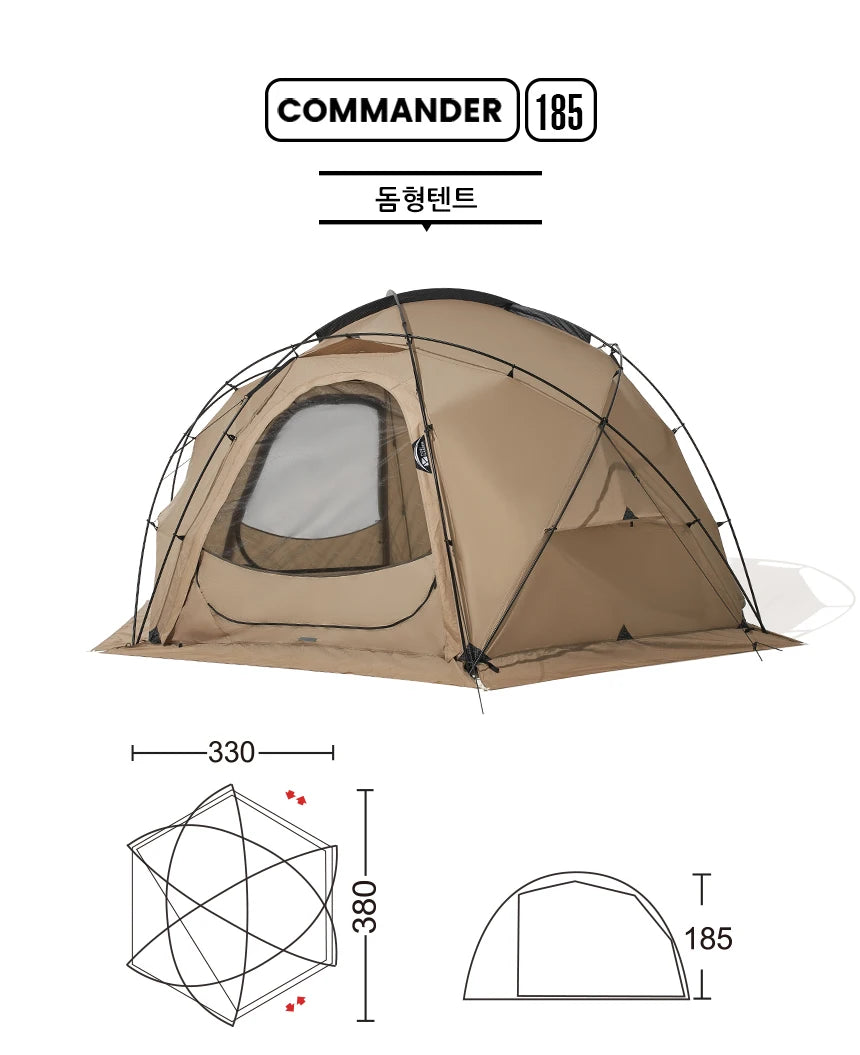 MOBI GARDEN Camping Tent Commander Dome Tent Shelter Waterproof Windproof Ultra-light 70D Nylon 160/185/245CM