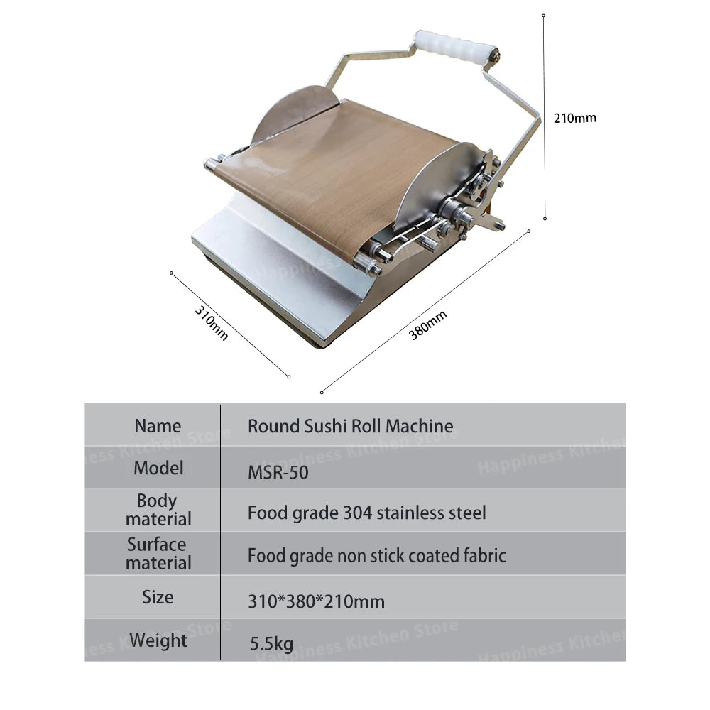 Commercial Sushi Roll Machine Manual Sushi Making Kit Professional Sushi Utensils Round/Square Sushi Maker