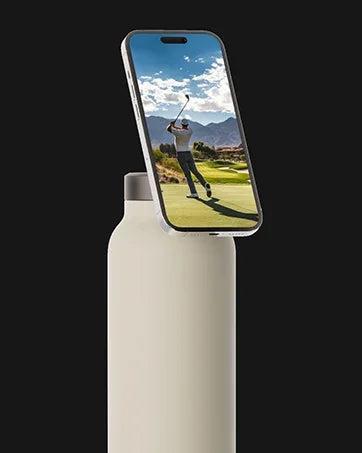 Custom All-in- One 24oz Stainless Steel Insulated Water Bottle with Magnetic Tripod Phone Holder for Sports Water Bottle