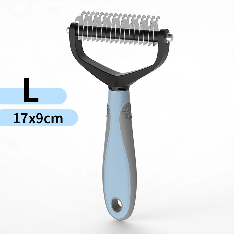 Pet Hair Removal Comb Cat Dog Brush Pet Hair Grooming Tool Puppy Hair Shedding Combs Pet Fur Trimming Dematting Deshedding Brush