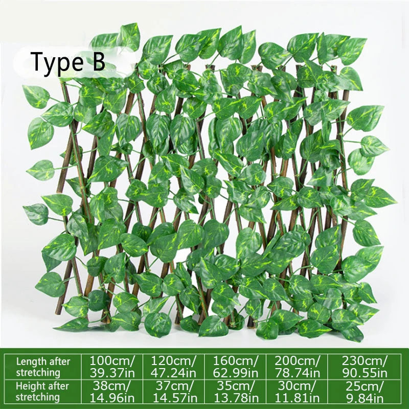 Artificial Leaf Wattled Wall Fence Screening Roll UV Protection Ivy Landscaping Fence Panel Home Decor Rattan Plants Wall