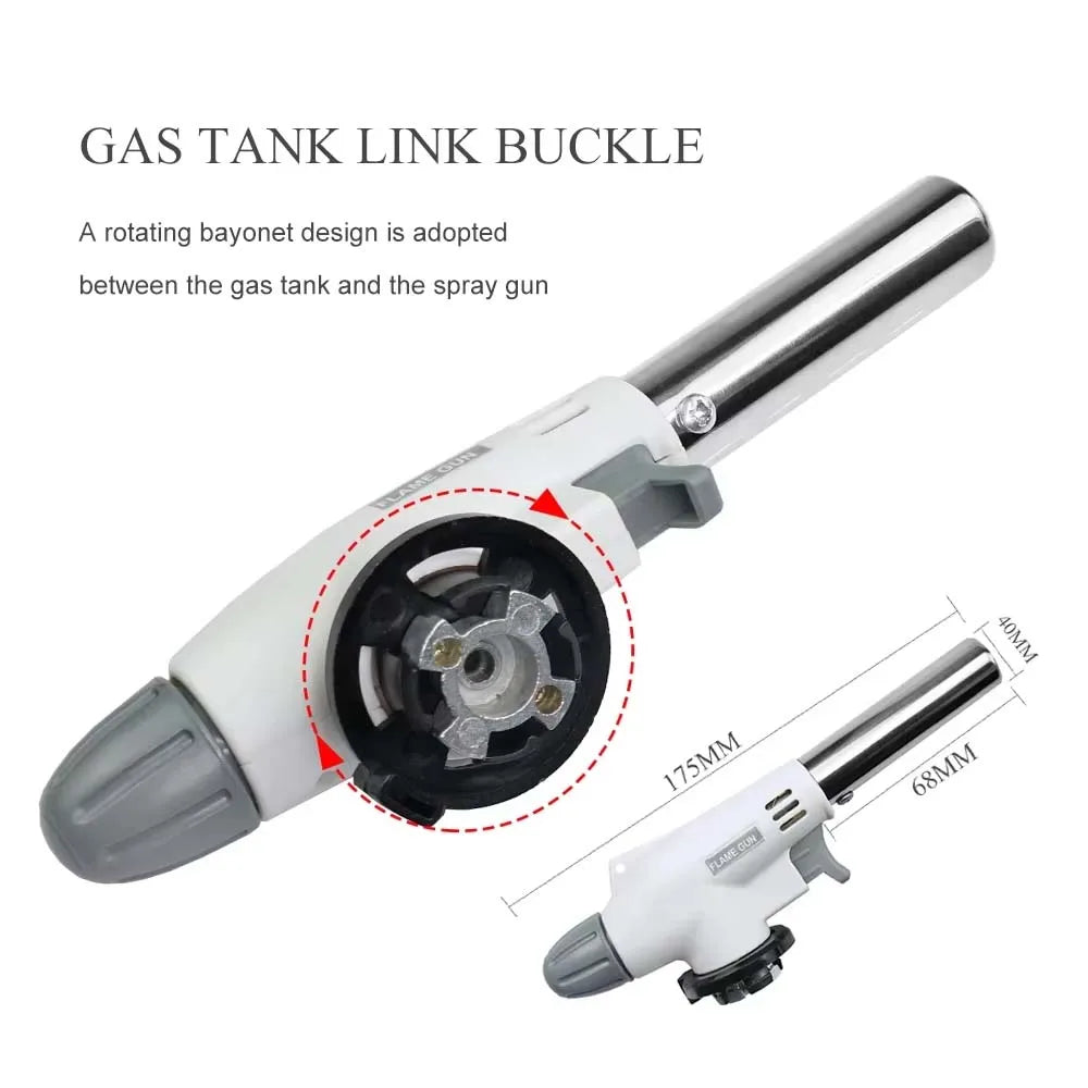 Camping Burner Flame Gun Hiking Flame Gas BBQ Camping Equipment Flame Gun For Camping Cooking