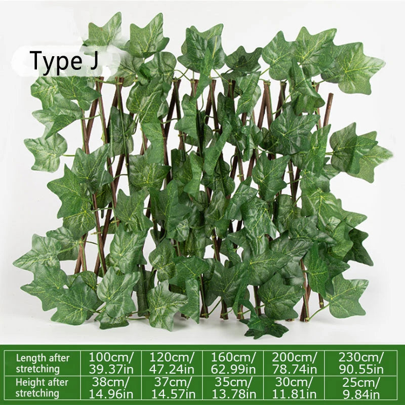 Artificial Leaf Wattled Wall Fence Screening Roll UV Protection Ivy Landscaping Fence Panel Home Decor Rattan Plants Wall