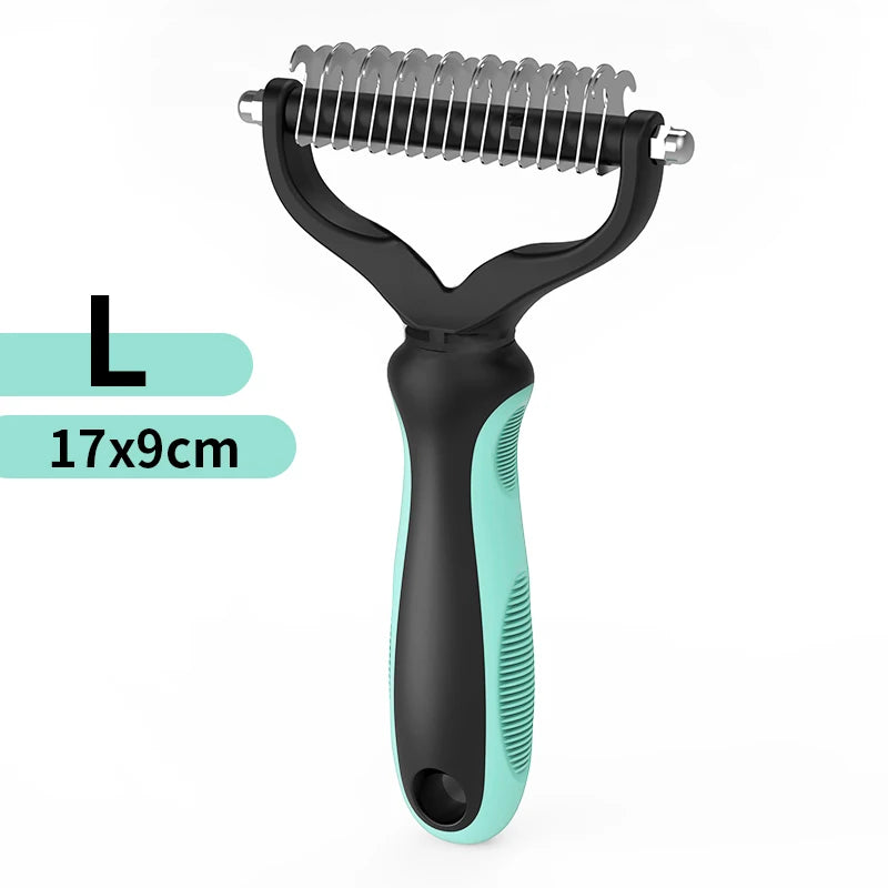 Pet Hair Removal Comb Cat Dog Brush Pet Hair Grooming Tool Puppy Hair Shedding Combs Pet Fur Trimming Dematting Deshedding Brush