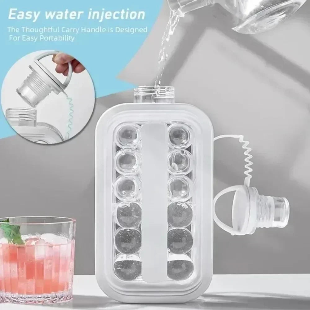 Portable Silicone Ice Ball Maker Kettle Creative Ice Cube Mold Kitchen Bar Gadgets Ice Hockey Lattice Making tool Kettle