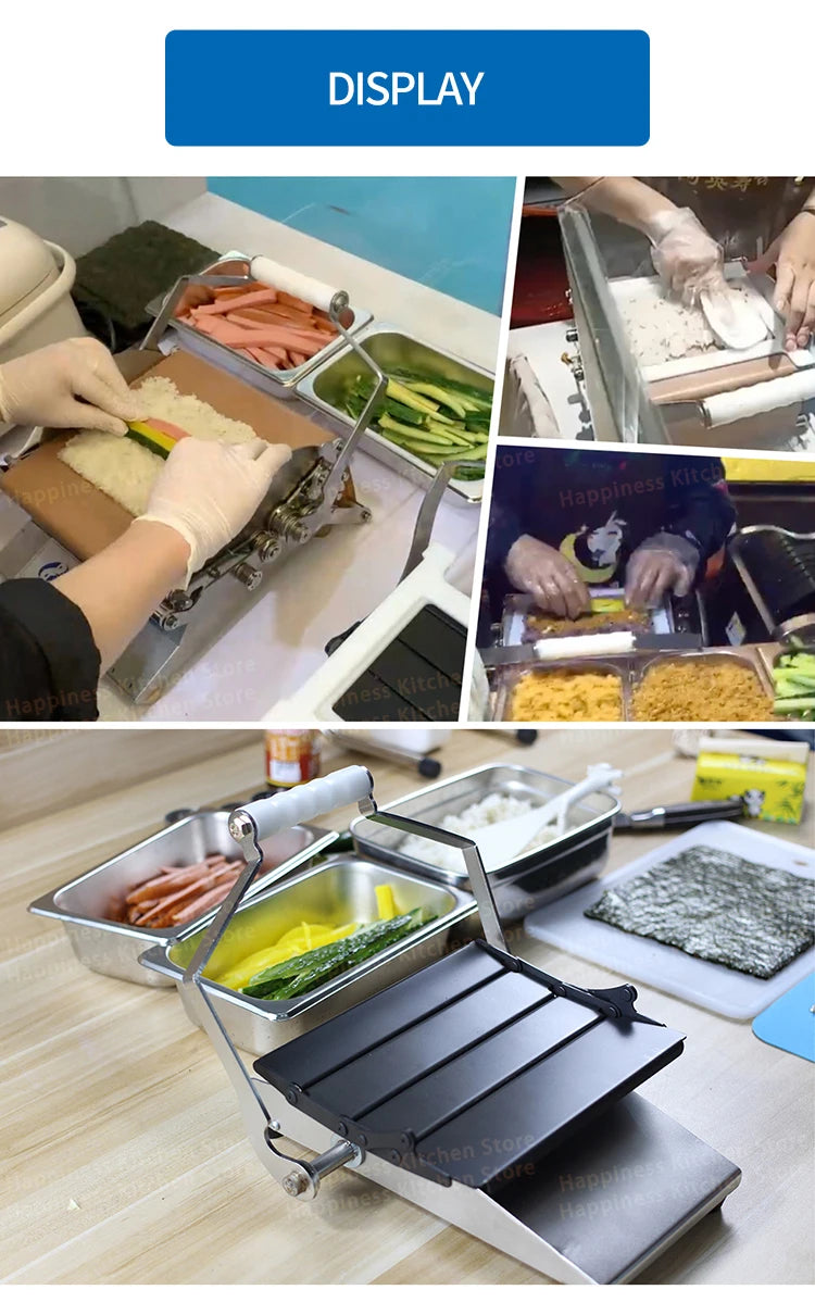 Commercial Sushi Roll Machine Manual Sushi Making Kit Professional Sushi Utensils Round/Square Sushi Maker