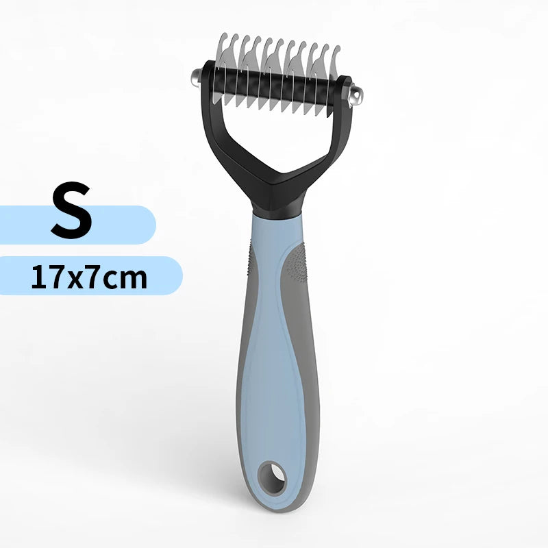 Pet Hair Removal Comb Cat Dog Brush Pet Hair Grooming Tool Puppy Hair Shedding Combs Pet Fur Trimming Dematting Deshedding Brush