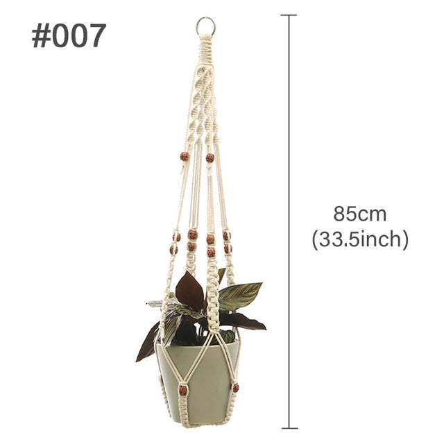 Artificial Plants Hanging Basket With Hook Macrame Plant Holder For Home Wedding Decor DIY Hanging Garland Fake Flowers Plant