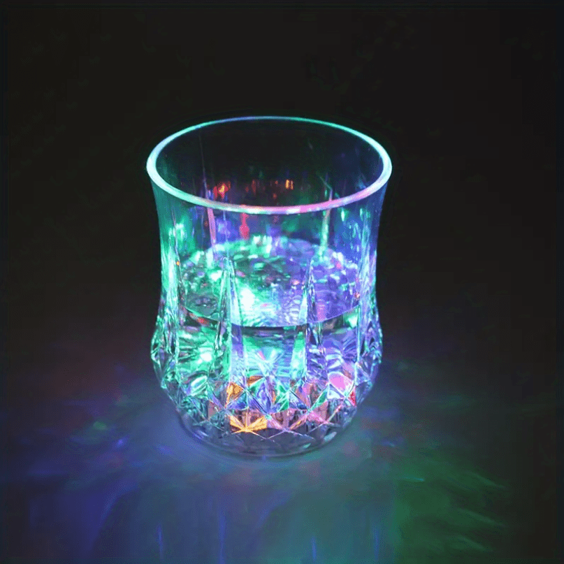 1pc Light Up Cups, Glow In The Dark, Party Supplies, Colorful LED Glowing water Cup For Party, Birthday, Christmas, Disco, Valentine's Day