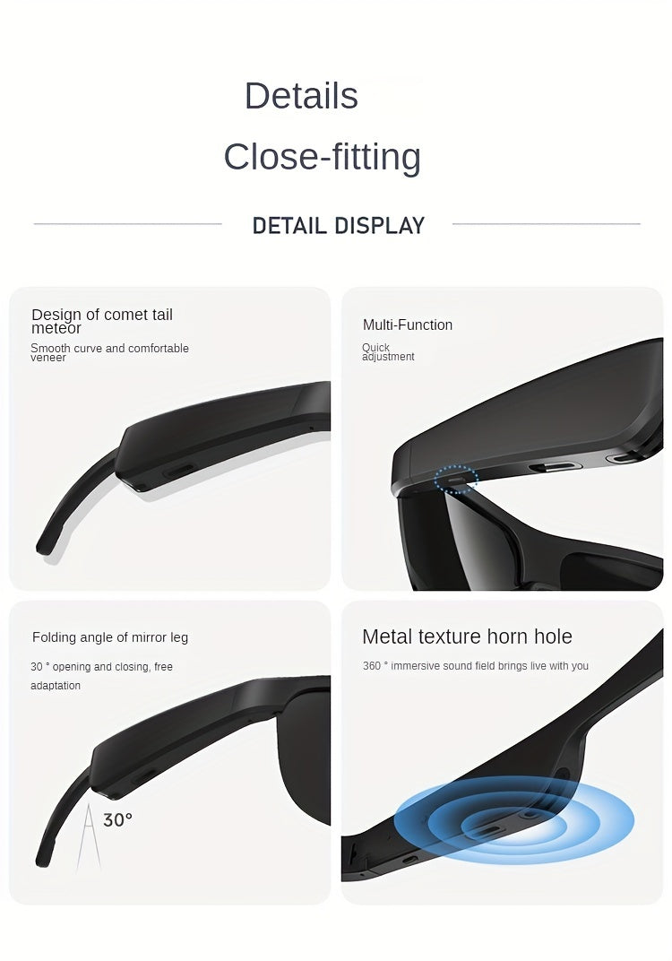 The Latest Wireless Smart Glasses, Ultra-explosive, TWS Sports Headphones, Glasses, Anti-UV, Outdoor Men And Women, High-looking, Upgraded Version, Music Playback And Calls